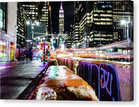 New York W 34th St - Canvas Print