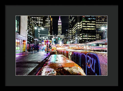 New York W 34th St - Framed Print