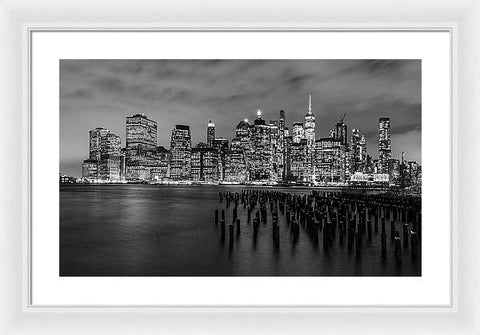 NYC Skyline From Brooklyn - Framed Print