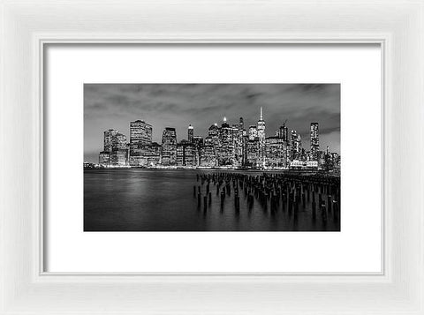 NYC Skyline From Brooklyn - Framed Print