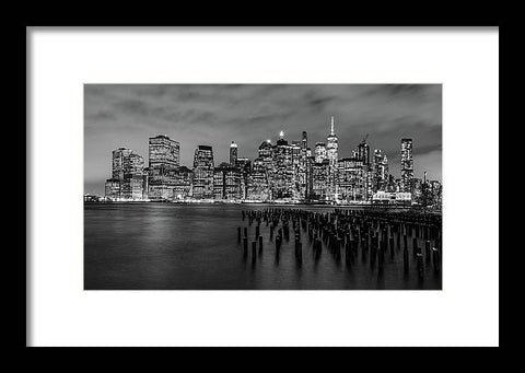 NYC Skyline From Brooklyn - Framed Print