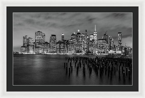 NYC Skyline From Brooklyn - Framed Print