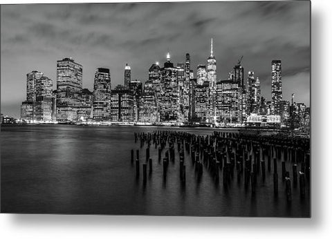 NYC Skyline From Brooklyn - Metal Print