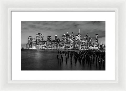 NYC Skyline From Brooklyn - Framed Print