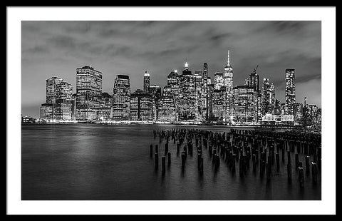 NYC Skyline From Brooklyn - Framed Print