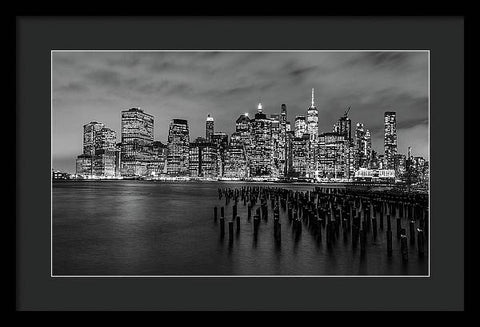 NYC Skyline From Brooklyn - Framed Print