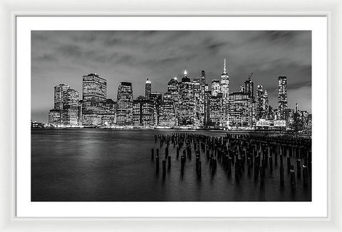 NYC Skyline From Brooklyn - Framed Print