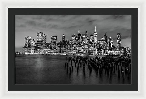 NYC Skyline From Brooklyn - Framed Print