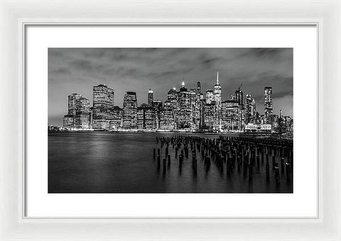 NYC Skyline From Brooklyn - Framed Print