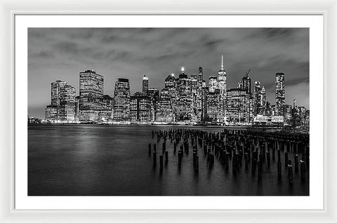 NYC Skyline From Brooklyn - Framed Print