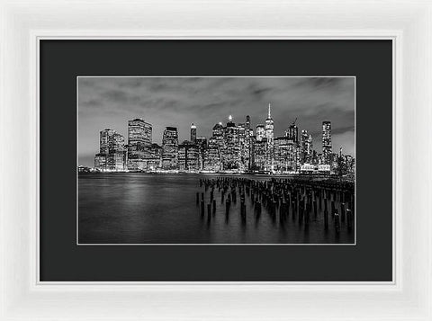 NYC Skyline From Brooklyn - Framed Print