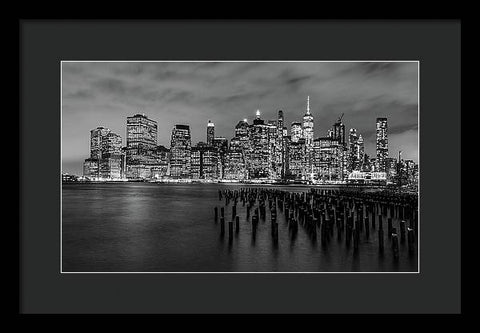 NYC Skyline From Brooklyn - Framed Print