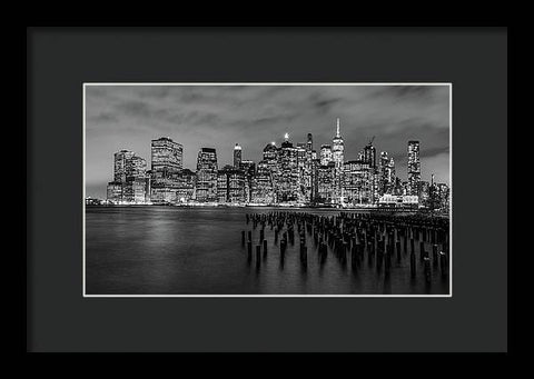 NYC Skyline From Brooklyn - Framed Print