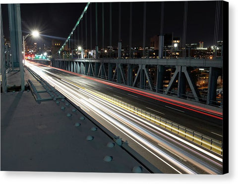 Philadelphia Ben Franklin Bridge LR1 - Canvas Print