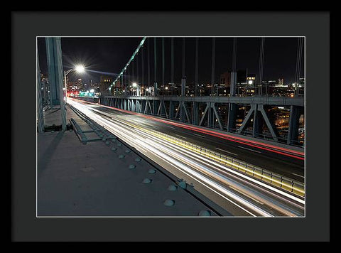 Philadelphia Ben Franklin Bridge LR1 - Framed Print