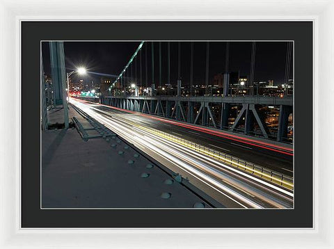 Philadelphia Ben Franklin Bridge LR1 - Framed Print