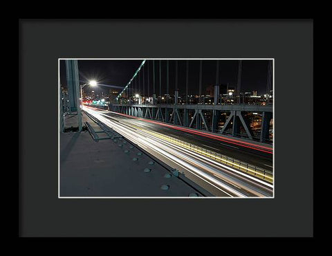 Philadelphia Ben Franklin Bridge LR1 - Framed Print