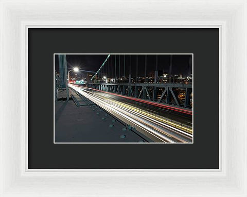 Philadelphia Ben Franklin Bridge LR1 - Framed Print