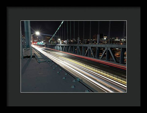 Philadelphia Ben Franklin Bridge LR1 - Framed Print