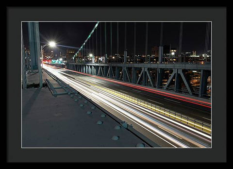 Philadelphia Ben Franklin Bridge LR1 - Framed Print