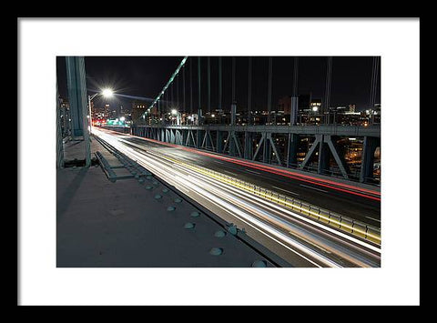 Philadelphia Ben Franklin Bridge LR1 - Framed Print