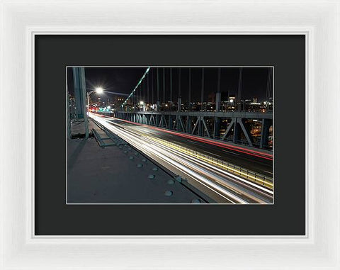 Philadelphia Ben Franklin Bridge LR1 - Framed Print