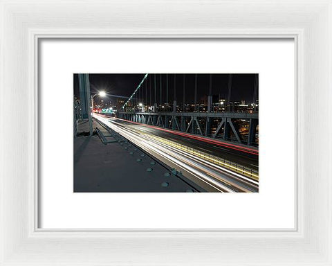 Philadelphia Ben Franklin Bridge LR1 - Framed Print