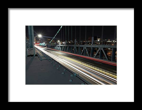 Philadelphia Ben Franklin Bridge LR1 - Framed Print