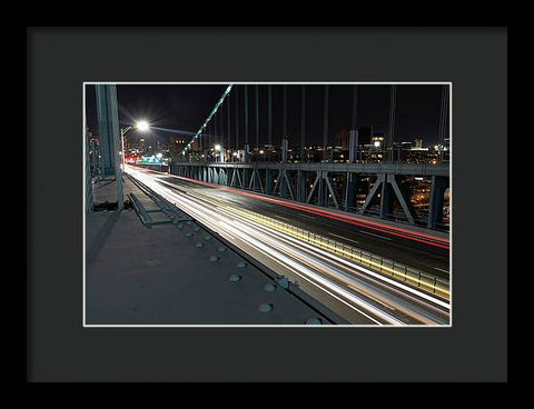 Philadelphia Ben Franklin Bridge LR1 - Framed Print