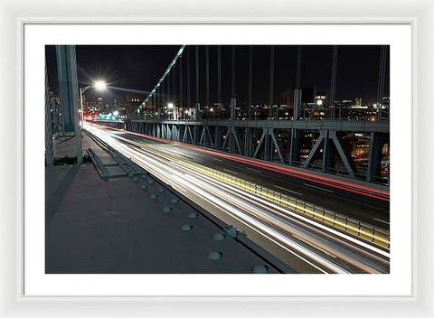 Philadelphia Ben Franklin Bridge LR1 - Framed Print