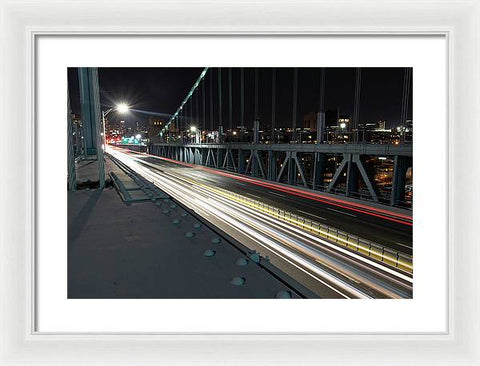 Philadelphia Ben Franklin Bridge LR1 - Framed Print