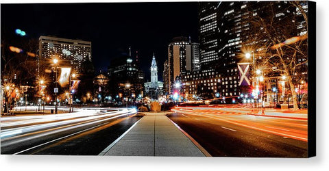 Philadelphia City Hall Parkway - Canvas Print