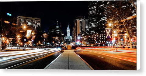 Philadelphia City Hall Parkway - Canvas Print