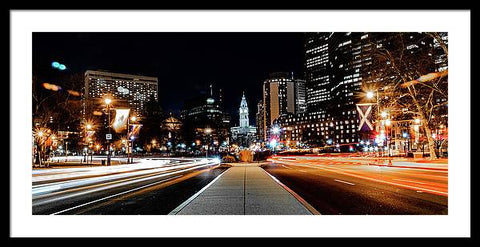 Philadelphia City Hall Parkway - Framed Print