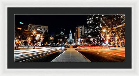 Philadelphia City Hall Parkway - Framed Print