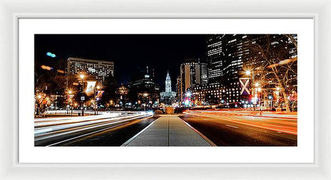 Philadelphia City Hall Parkway - Framed Print