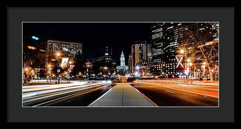 Philadelphia City Hall Parkway - Framed Print