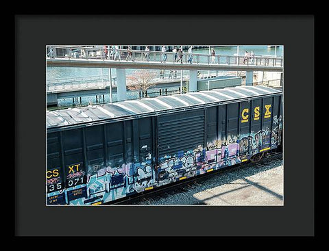 Train Box Car - Framed Print