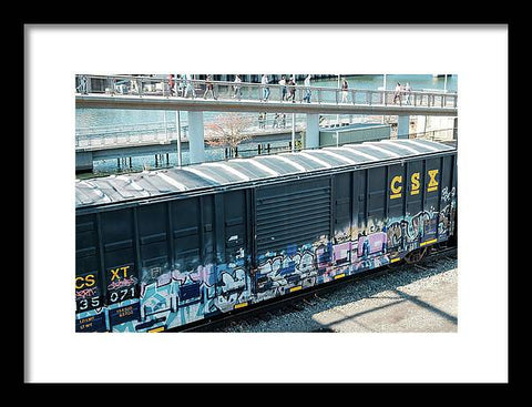 Train Box Car - Framed Print