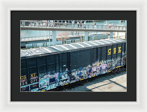 Train Box Car - Framed Print