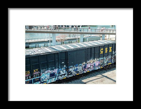 Train Box Car - Framed Print