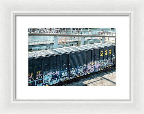 Train Box Car - Framed Print