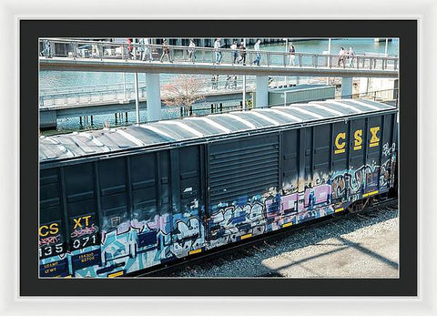 Train Box Car - Framed Print