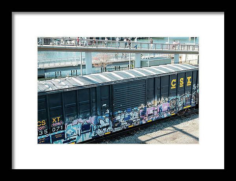 Train Box Car - Framed Print