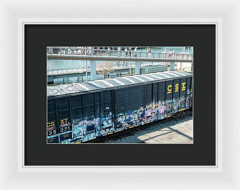 Train Box Car - Framed Print