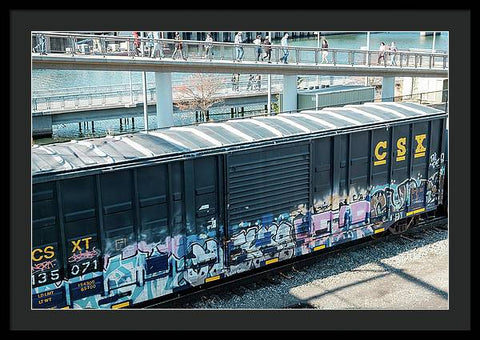 Train Box Car - Framed Print