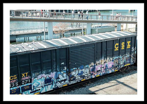 Train Box Car - Framed Print