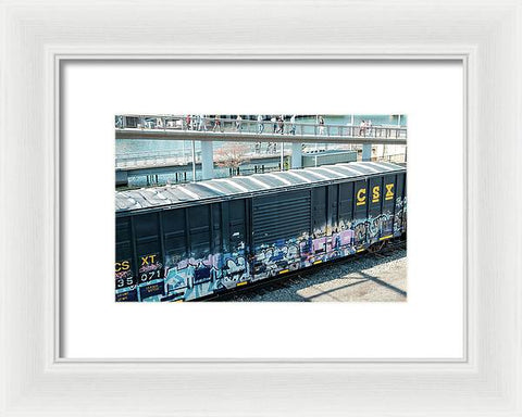 Train Box Car - Framed Print