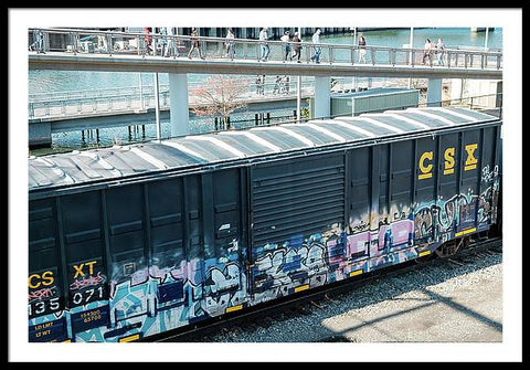 Train Box Car - Framed Print